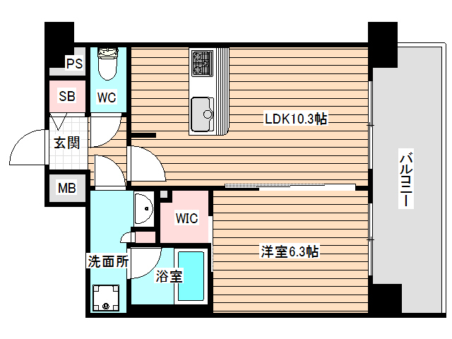 13階の間取り図