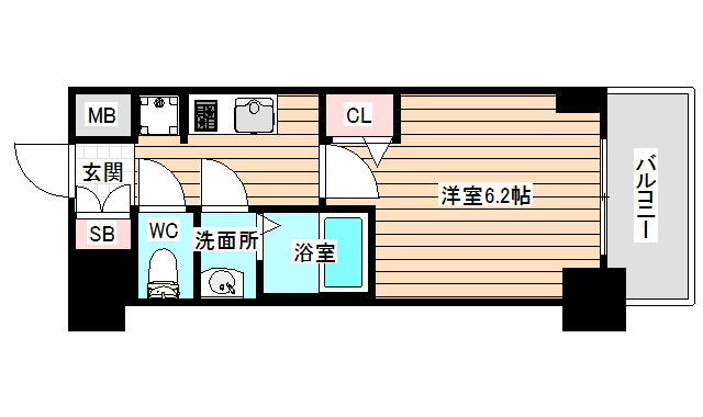 2階の間取り図