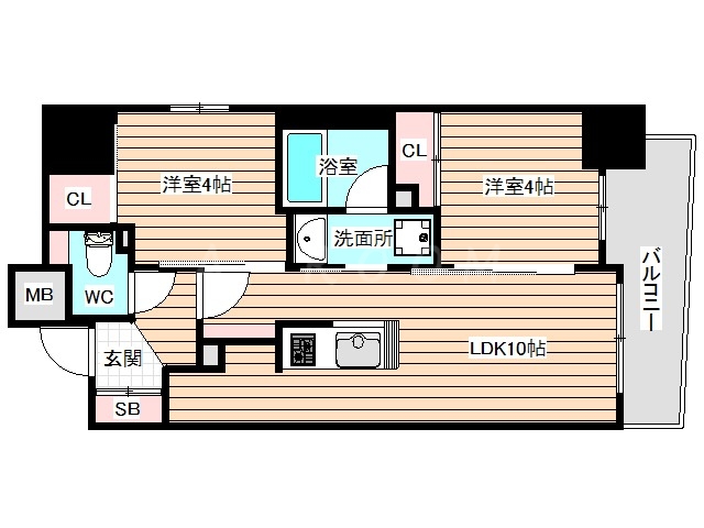 5階の間取り図