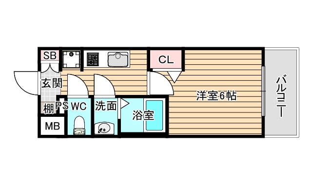 4階の間取り図