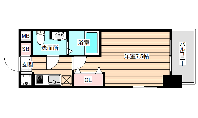 6階の間取り図