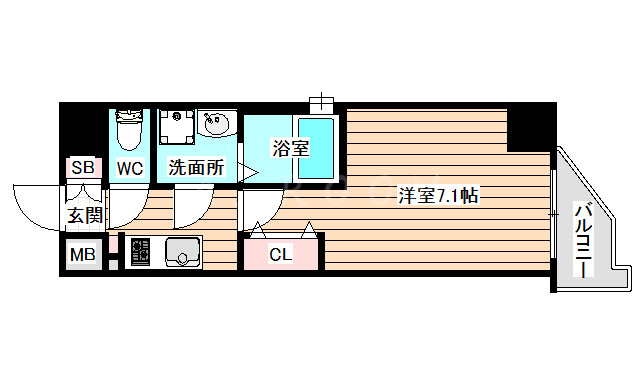 8階の間取り図