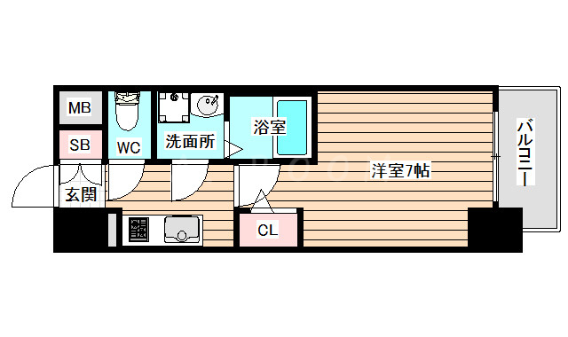 7階の間取り図