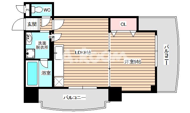 9階の間取り図