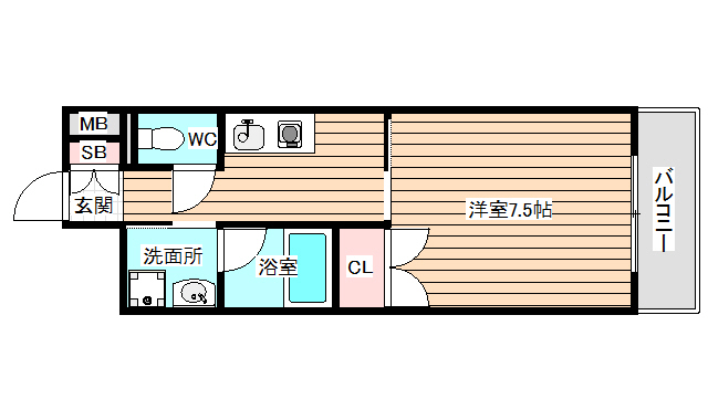 6階の間取り図