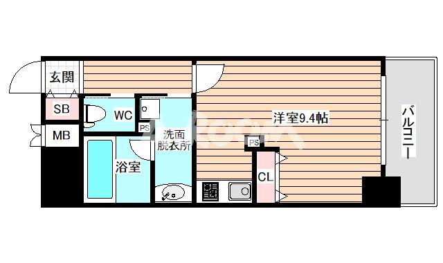 8階の間取り図