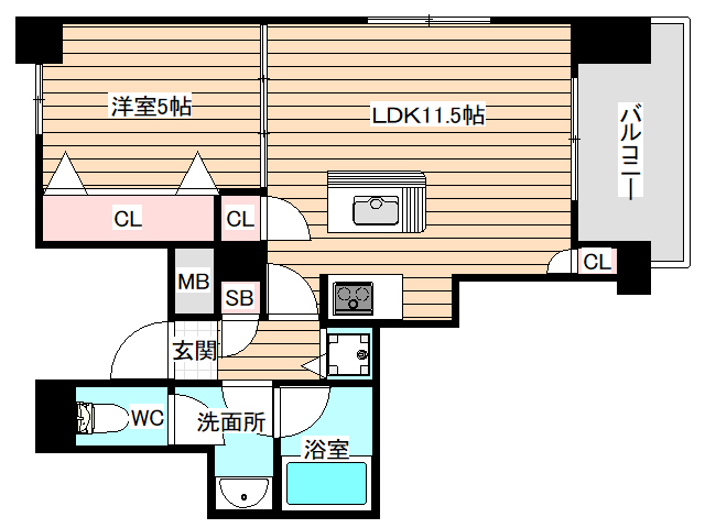 9階の間取り図