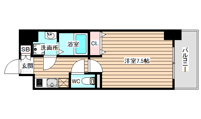 2階の間取り図