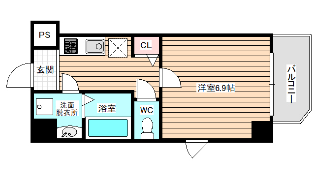 6階の間取り図