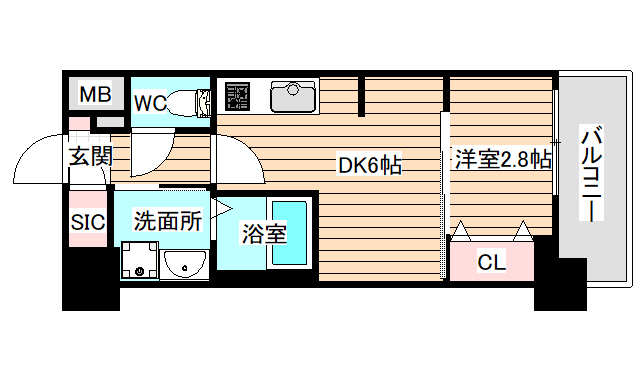 2階の間取り図