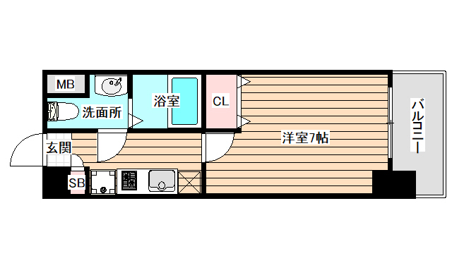 4階の間取り図