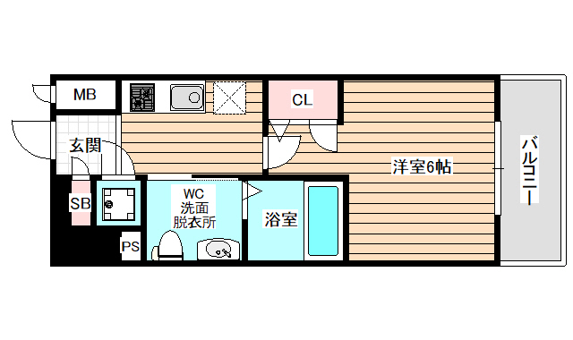 4階の間取り図