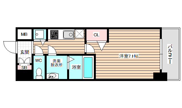 4階の間取り図