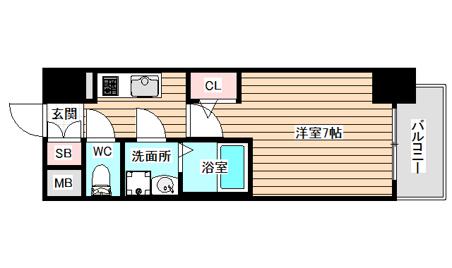 6階の間取り図
