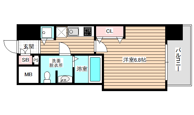 2階の間取り図