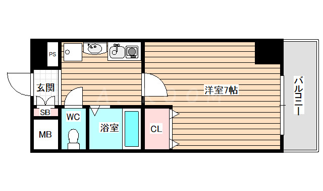 7階の間取り図