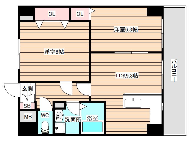 9階の間取り図