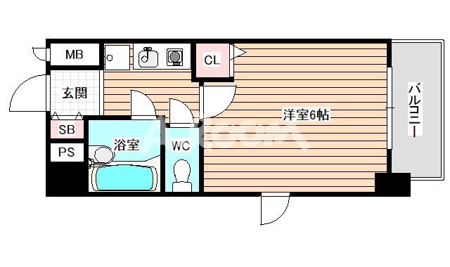 8階の間取り図