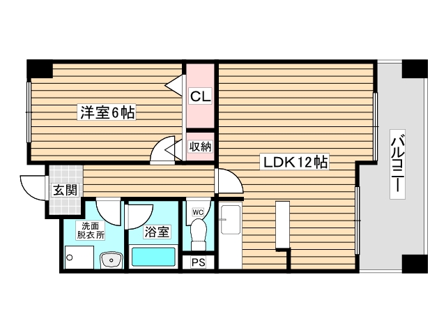 6階の間取り図