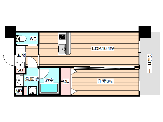 2階の間取り図