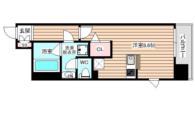 8階の間取り図