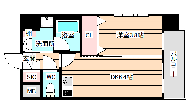 4階の間取り図