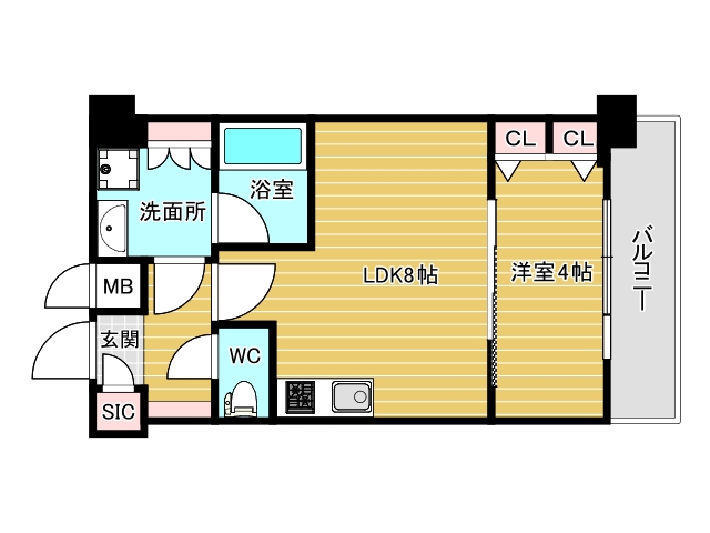 6階の間取り図