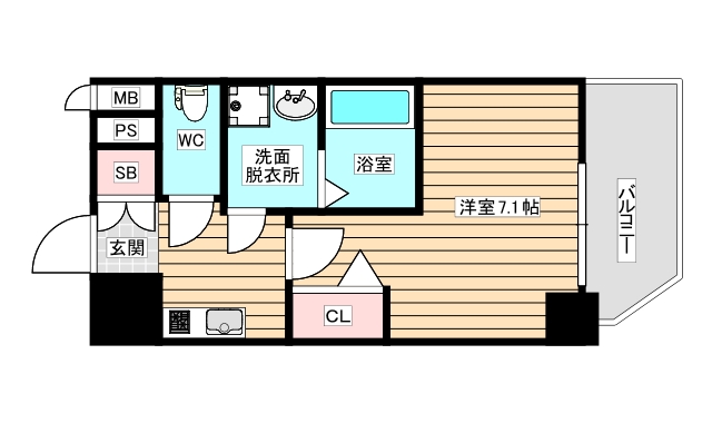 2階の間取り図