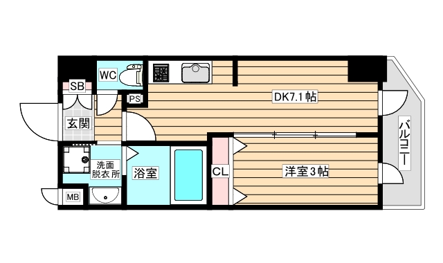 7階の間取り図