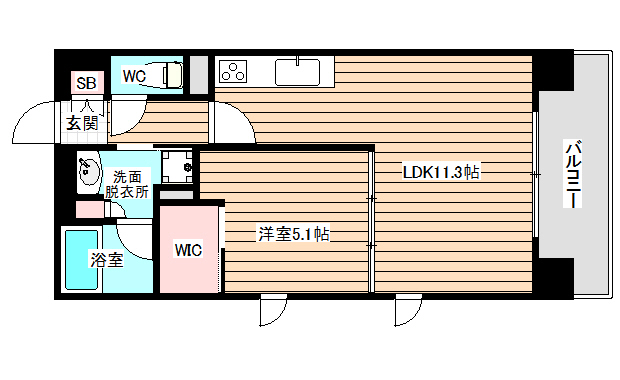 5階の間取り図