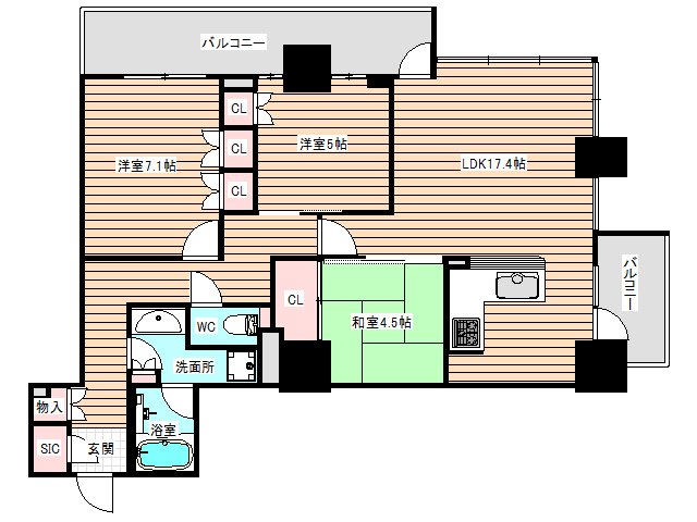 11階の間取り図
