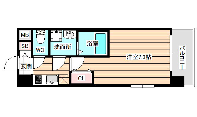6階の間取り図