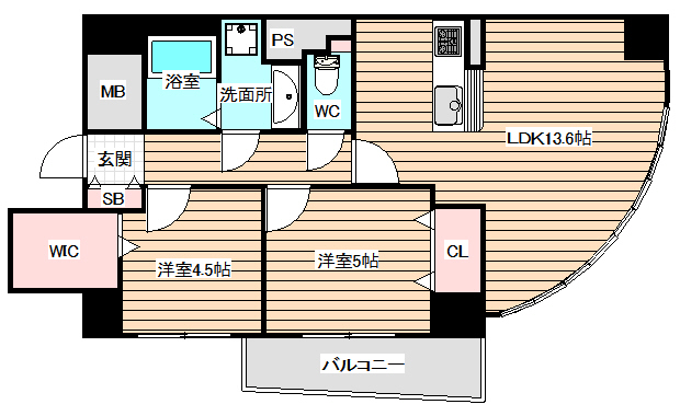 3階の間取り図