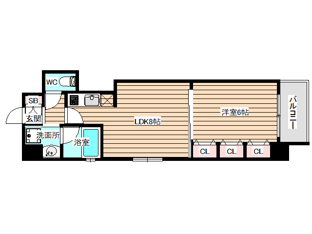 4階の間取り図