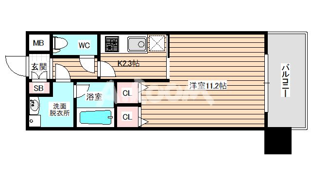 5階の間取り図
