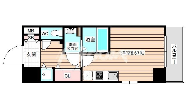 4階の間取り図