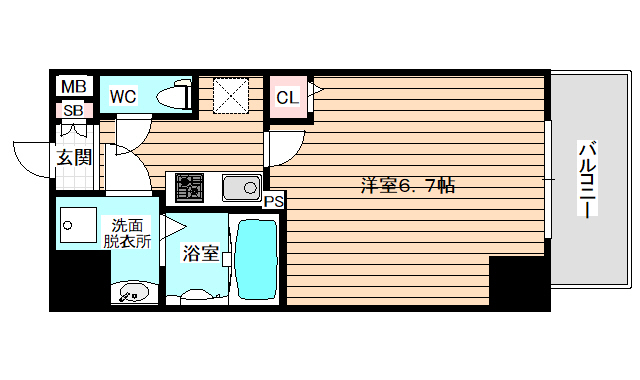 8階の間取り図