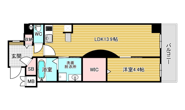 1階の間取り図