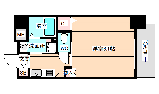 4階の間取り図