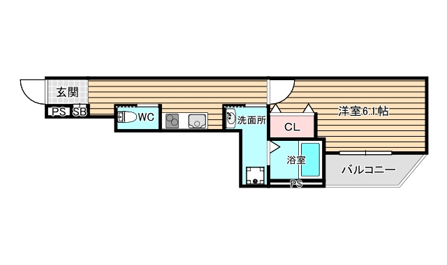 2階の間取り図