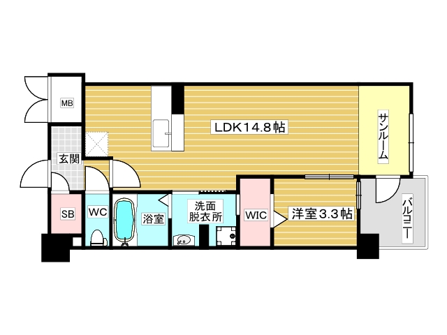 8階の間取り図