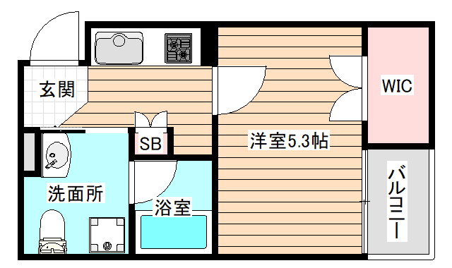 2階の間取り図