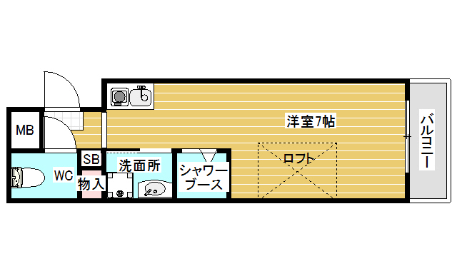 5階の間取り図