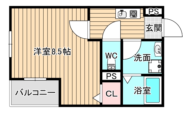 1階の間取り図