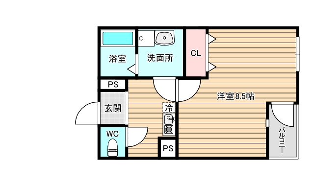 1階の間取り図