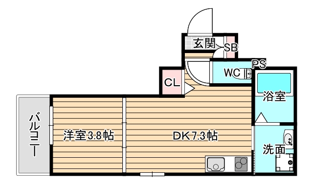 2階の間取り図