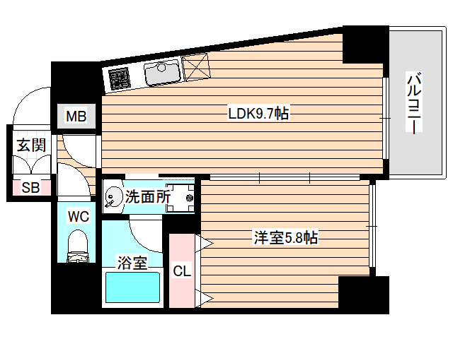 4階の間取り図
