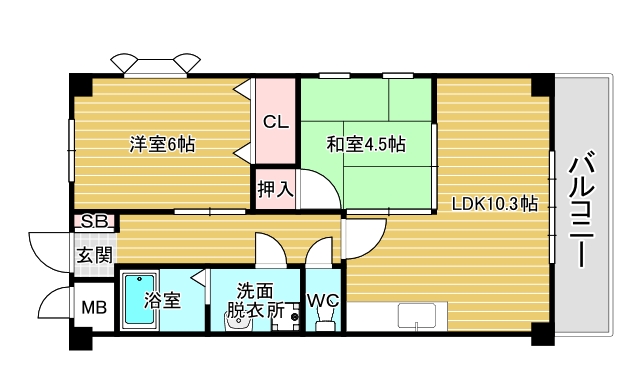 4階の間取り図