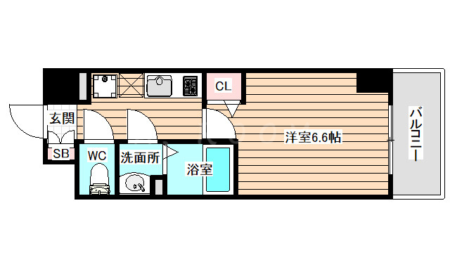 8階の間取り図