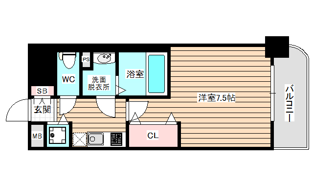 6階の間取り図